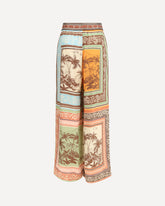 Alberta silk Pants - MULTICOLOUR | Base Blu