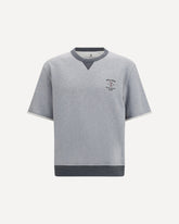 Melange fabric T-shirt - GREY | Base Blu