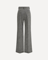 Bottonato Natté Wool Trousers - GREY | Base Blu