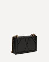 Medium Devotion matelassé nappa Shoulder Bag - BLACK | Base Blu