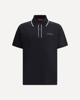 Logoed Polo Shirt - BLACK | Base Blu