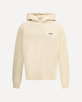 Felpa con Cappuccio logata - BEIGE | Base Blu