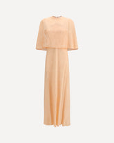 Bouquet jacquard Long Dress - ORANGE | Base Blu