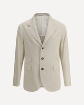 Velvet Blazer Jacket - WHITE | Base Blu