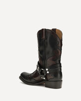 Stivali Sylvester texani in pelle - NERO | Base Blu