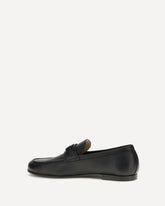VLogo Signature Loafers in deer leather - BLACK | Base Blu