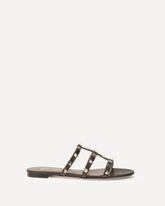 Sandalo Slider Rockstud - MARRONE | Base Blu
