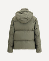 Puffer Jacket with removable hood - GREEN | Base Blu