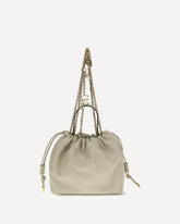 Icons leather chain Shoulder Bag - CREAM | Base Blu