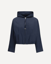 Silk radzimir hooded Windjacket - BLUE | Base Blu