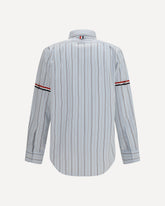 Fine-striped grosgrain poplin Shirt - LIGHT BLUE | Base Blu
