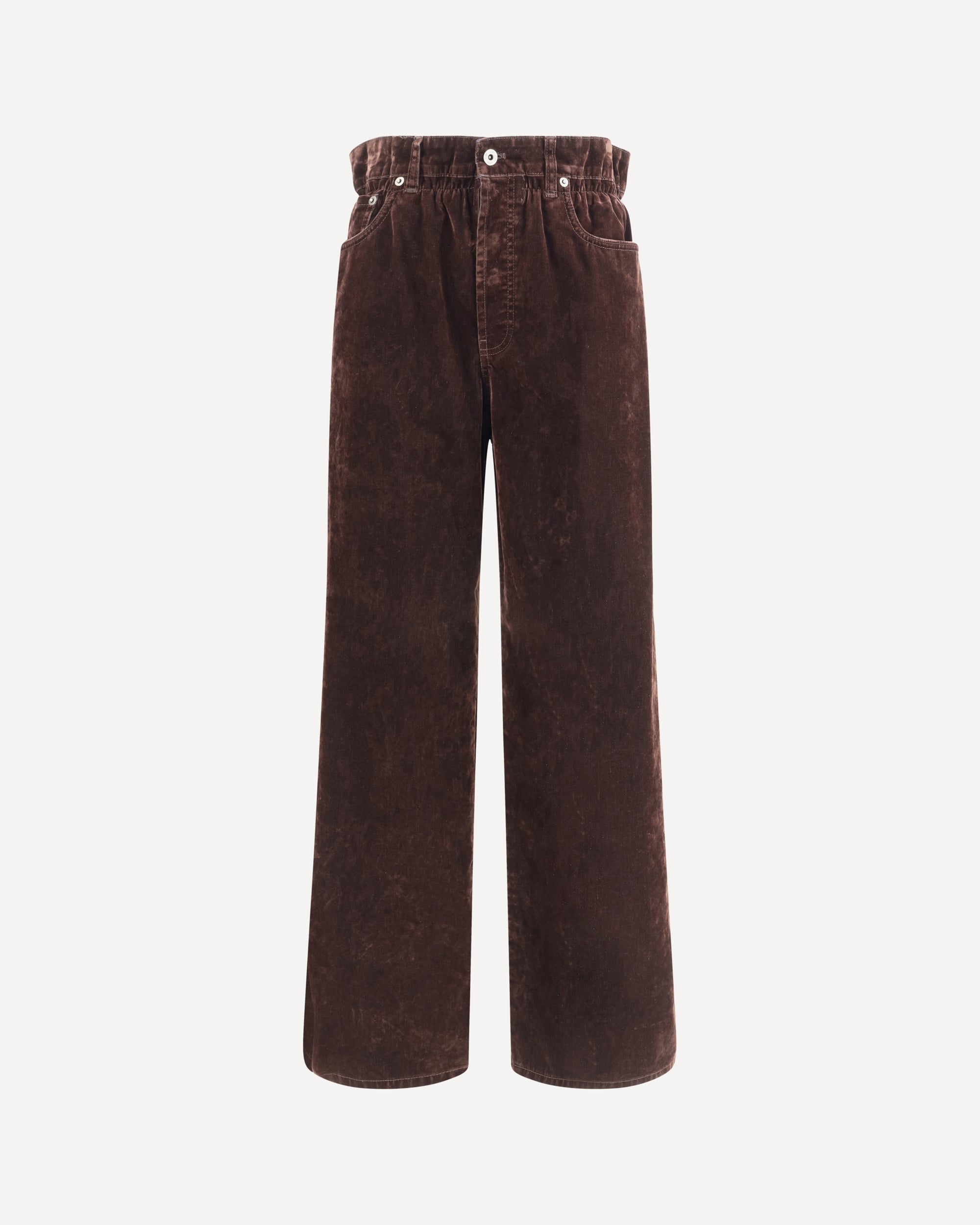 MIU MIU Velvet Pants BROWN | Base Blu