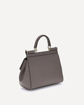 Leather Handbag - GREY | Base Blu