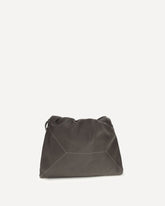 Leather Shoulder Bag - BROWN | Base Blu