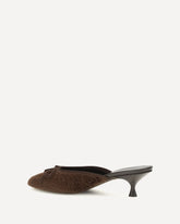 Fur Sandals - BROWN | Base Blu