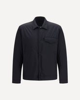 Recycled nylon microfiber Shacket - BLACK | Base Blu