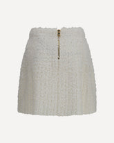 Gonna mini con bottoni decorativi - BIANCO | Base Blu