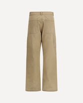 Straight-leg cotton denim Jeans - BEIGE | Base Blu