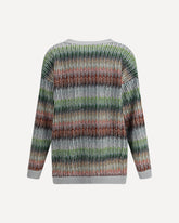 Striped Cardigan with sequins - MULTICOLOUR | Base Blu