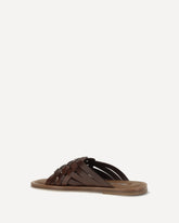 Leather Sandals - BROWN | Base Blu