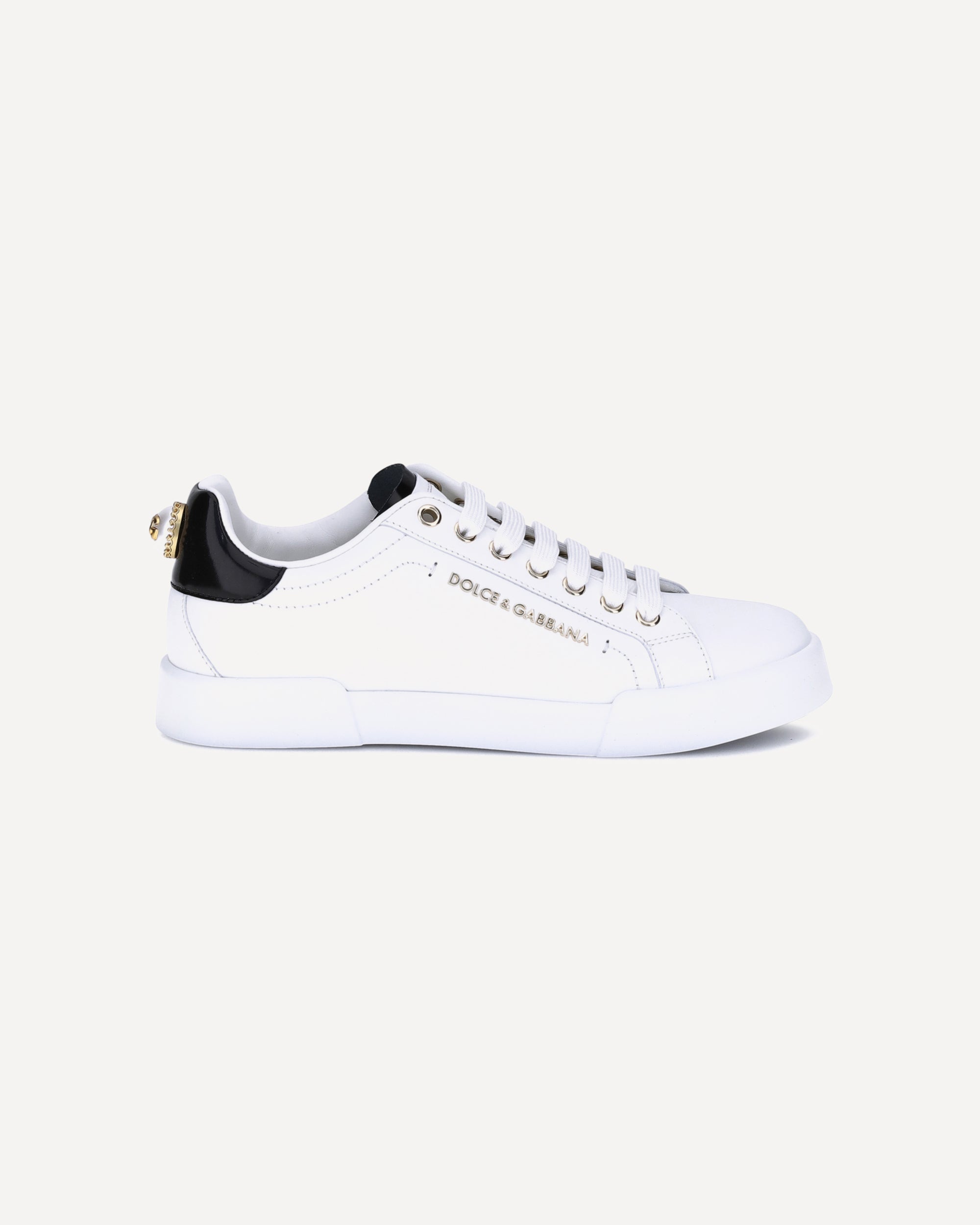 DOLCE GABBANA Portofino Sneakers WHITE Base Blu - Main Image