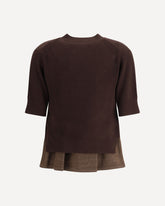 Denim detail Sweater - BLUE | Base Blu