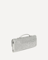Andiamo Clutch with rhinestones - SILVER | Base Blu
