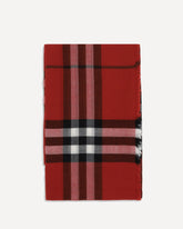 Wool Check wide Scarf - RED | Base Blu