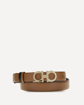Reversible leather Belt - BROWN | Base Blu