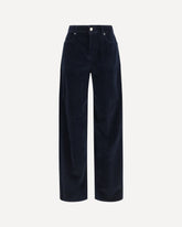 Fragola corduroy Pants - BLUE | Base Blu