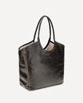 Borsa Tote Ivy in pelle - MARRONE | Base Blu