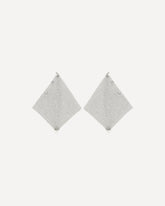 Pixel Chainmail Earrings - SILVER | Base Blu