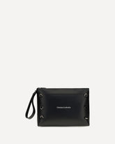 Kosmica leather Clutch - BLACK | Base Blu
