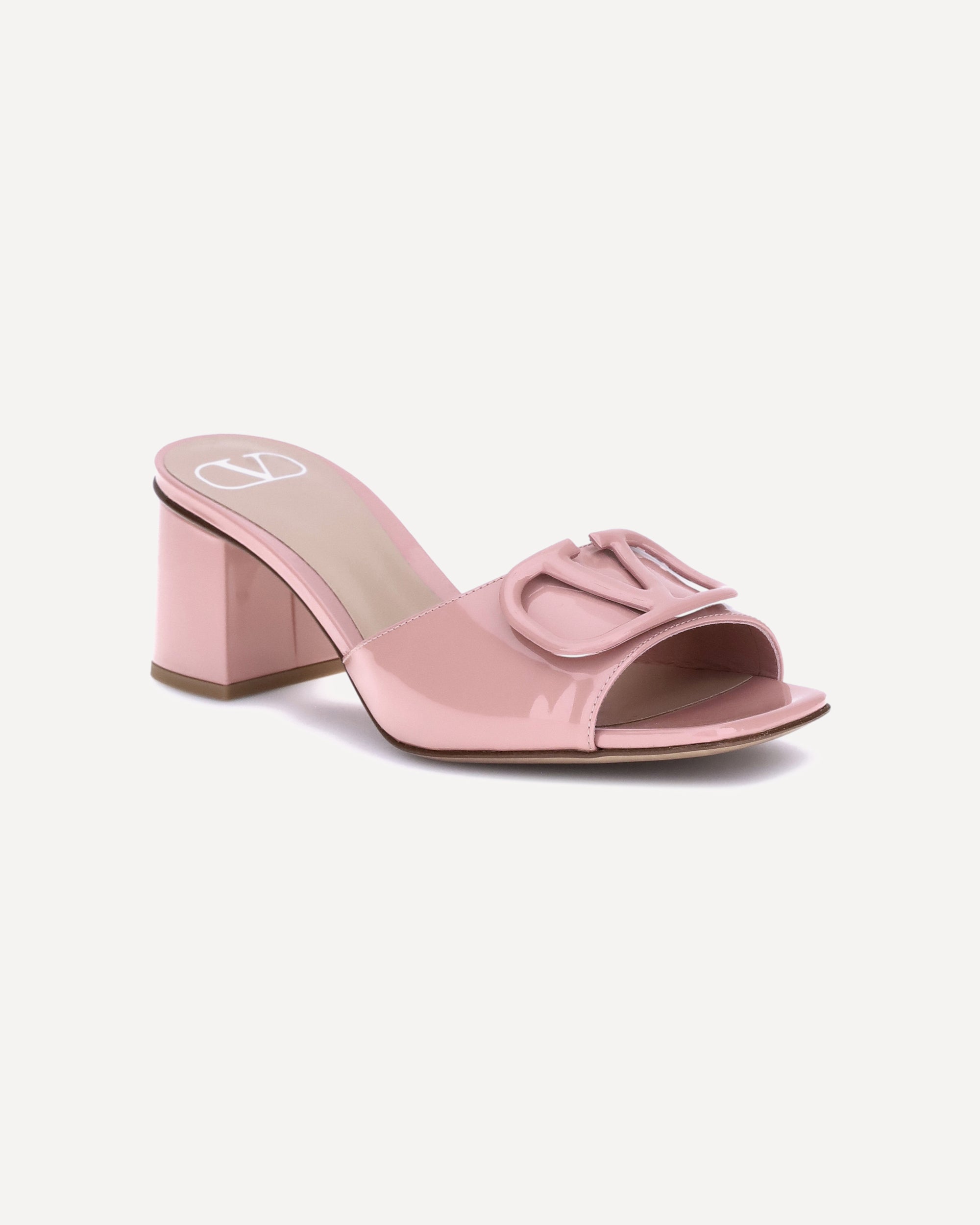 VALENTINO GARAVANI Vlogo slide Sandals PINK | Base Blu