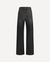 Straight Jeans with studs - BLACK | Base Blu