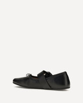 Alice leather Ballerinas - BLACK | Base Blu