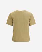 Logo cotton T-shirt - BEIGE | Base Blu