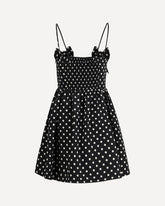 Polka-Dot Satin Mini Dress - MULTICOLOUR | Base Blu