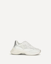 Sneakers Ariel 19 in pelle con inserti in nylon - BIANCO | Base Blu