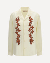 Floral embroidered Shirt - YELLOW | Base Blu