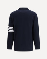 Piqué long-sleeve Polo - BLUE | Base Blu