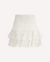 Naomi cotton mini Skirt - WHITE | Base Blu