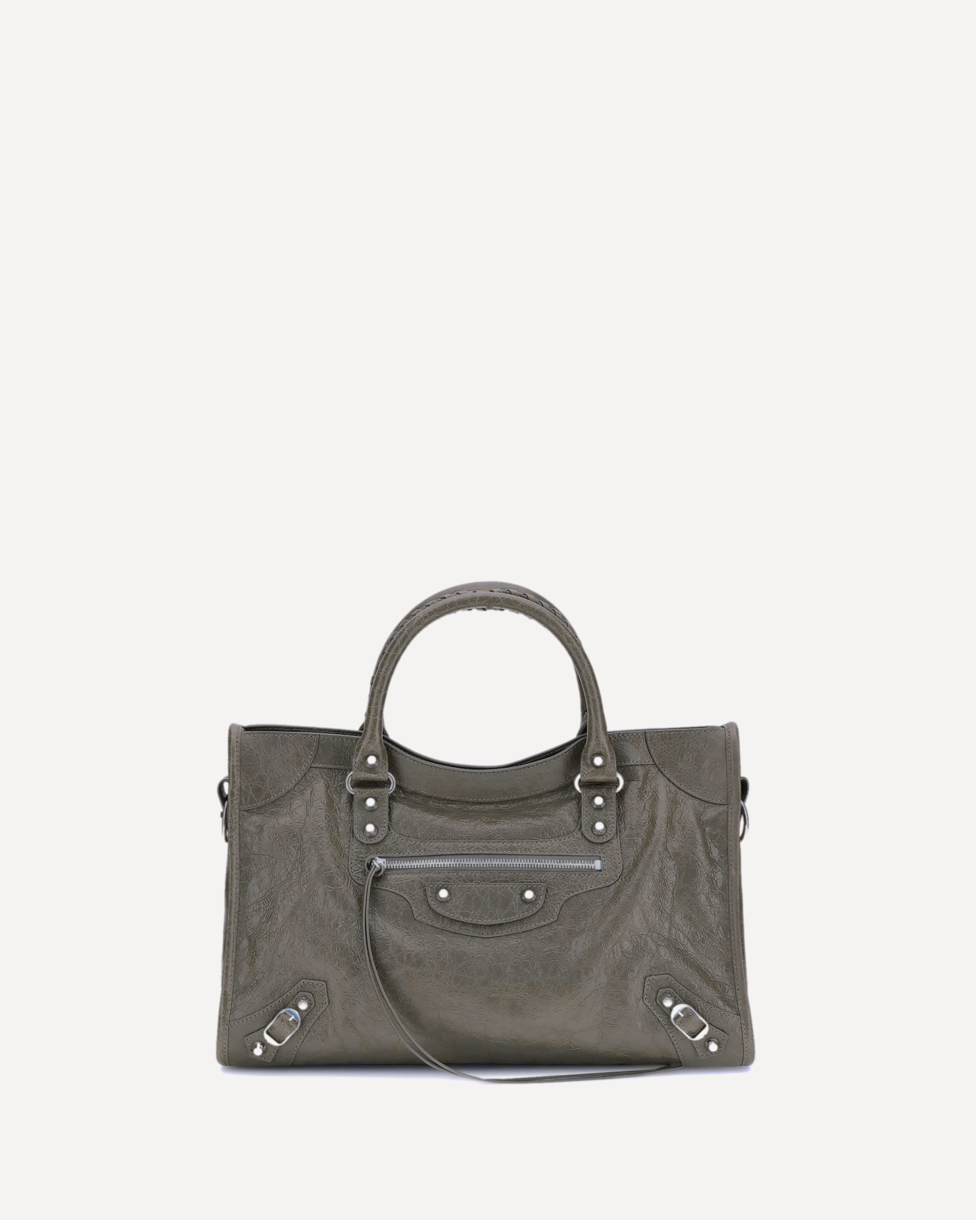 BALENCIAGA Le City medium Shoulder Bag GREEN | Base Blu