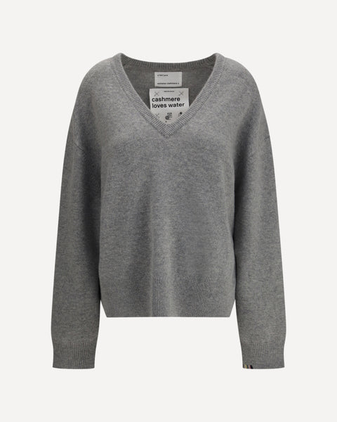 EXTREME CASHMERE Cashmere Sweater n°457 Jack GREY | Base Blu