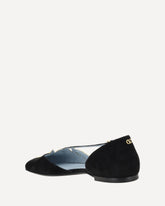 Ballerinas with leaf detail - BLACK | Base Blu