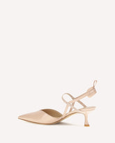 Patent leather Colibrì Slingback Pumps - BEIGE | Base Blu