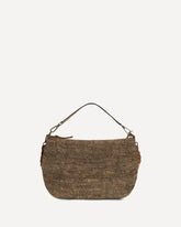 Mihaja raffia Shoulder Bag - BROWN | Base Blu