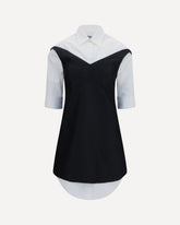 Hybrid Shirt Dress - BLACK | Base Blu