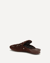 Braidy Mules Shoes - BROWN | Base Blu