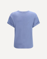 T-shirt in cashmere e seta - BLU | Base Blu